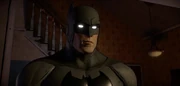 Batman investigating the Vale house