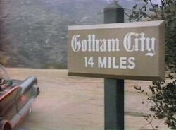 Gotham City sign