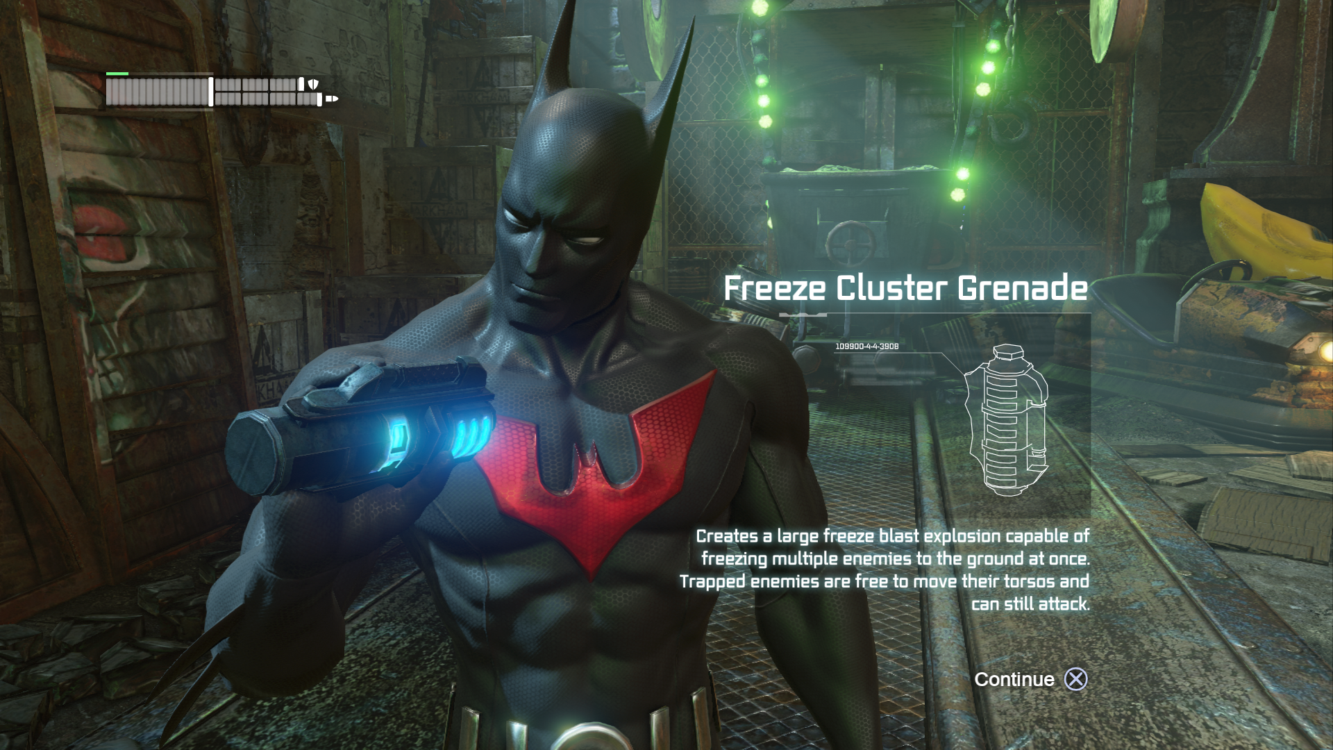 Freeze Cluster Grenade | Batman: Arkham Wiki | Fandom