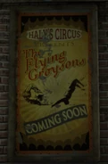 Affiche pour les Flying Grayson, dans Batman: Arkham Origins
