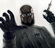 Concept art de Hugo Strange pour Batman: Arkham City
