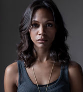 Selina Kyle (Zoe Saldaña) as seen in Season Six