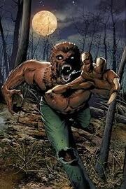 Werewolf half wolf