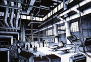 Freeze's Lab Concept Art by Ted Blackman