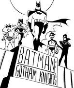 Sketch for "Gotham Knights" before it was renamed as The New Batman Adventures