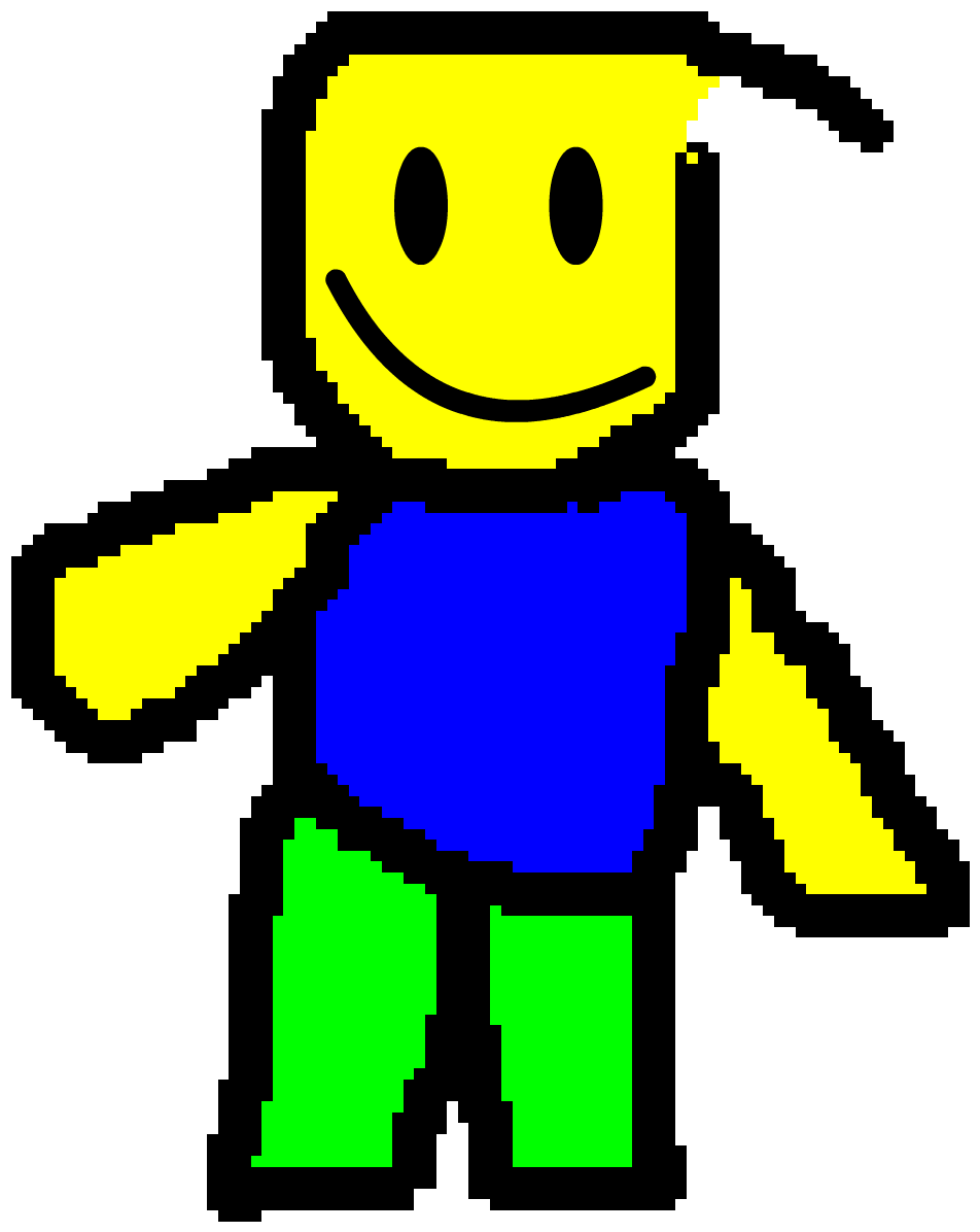 Noob doodles roblox pixel art