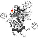 Trickster Himeyuri's sprite in the Storage