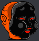 IdleBlackOkame.gif (343 КБ) Анимация передвижения чёрного Окамэ