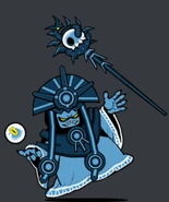 Mamon being knocked back, showing an extra finger