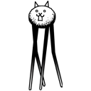 Спрайт безумного мерзкого кота в холодильнике