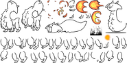 Li'l King Dragon Cat's spritesheet
