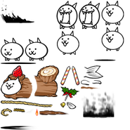 Xmas Pudding Cat's spritesheet