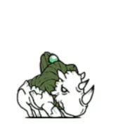 Анимация атаки старого рога