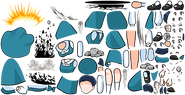 Akane Tendo's spritesheet