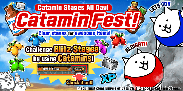 Catamin Stages, Battle Cats Wiki