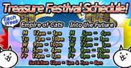 Official Treasure Festival schedule