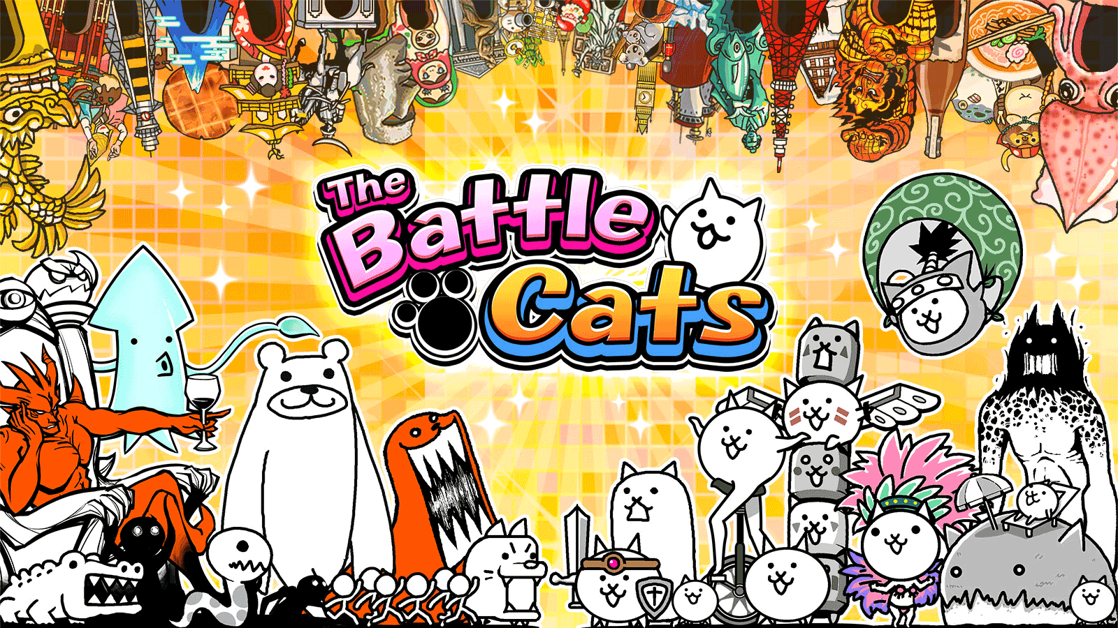 Image of the battle cats game logo