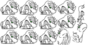 Metal One Horn's spritesheet