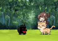 Cat Slave Chocolate's attack animation