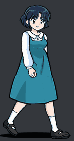 Akane Tendo's walking animation