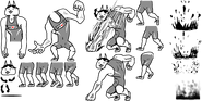 Wrestling Cat's spritesheet