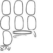 Лист спрайтов кота-хвастуна