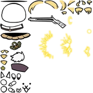 Лист спрайтов кошки-волшебницы Мами