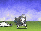 Dancing Flasher Cat Attack Animation. 