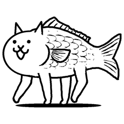Fish Cat Normal Cat Gallery Battle Cats Wiki Fandom