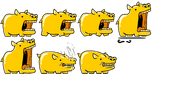 Gold Hippoe's spritesheet