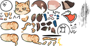 Cat and Chocolate's spritesheet