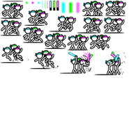 Glowstick Guys' spritesheet
