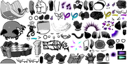 Corrupted Moneko's spritesheet