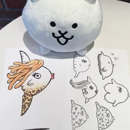 Concept art showing several early designs