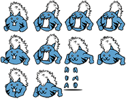 Malevolent Mohawk Cat's spritesheet