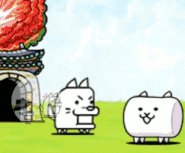 Marshmallow Cat Attack Animation