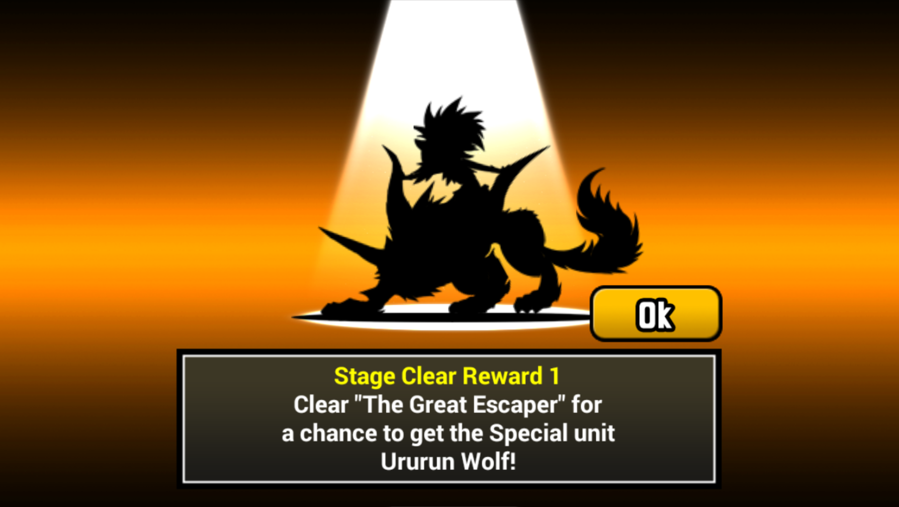Ururun Wolf is a Special Cat that can be unlocked when beating The Great......