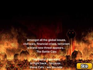 Intro Text In The Battle Cats (Battle Cats)