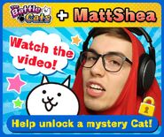 Campaign to unlock Capsule Cat during the MattShea Collaboration Event