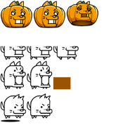 Pumpkin Doge's spritesheet
