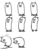 Лист спрайтов Котёнка-танка