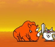 One Horn's attacking animation