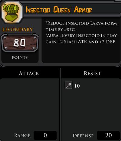 Insectoid Queen Armor profile