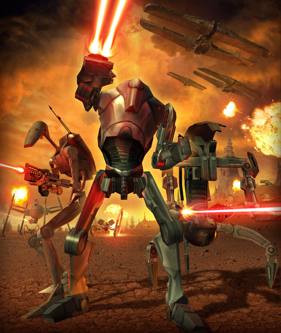 Separatist Droid Army Battle Droids Wiki Fandom - roblox clone wars droid army attack