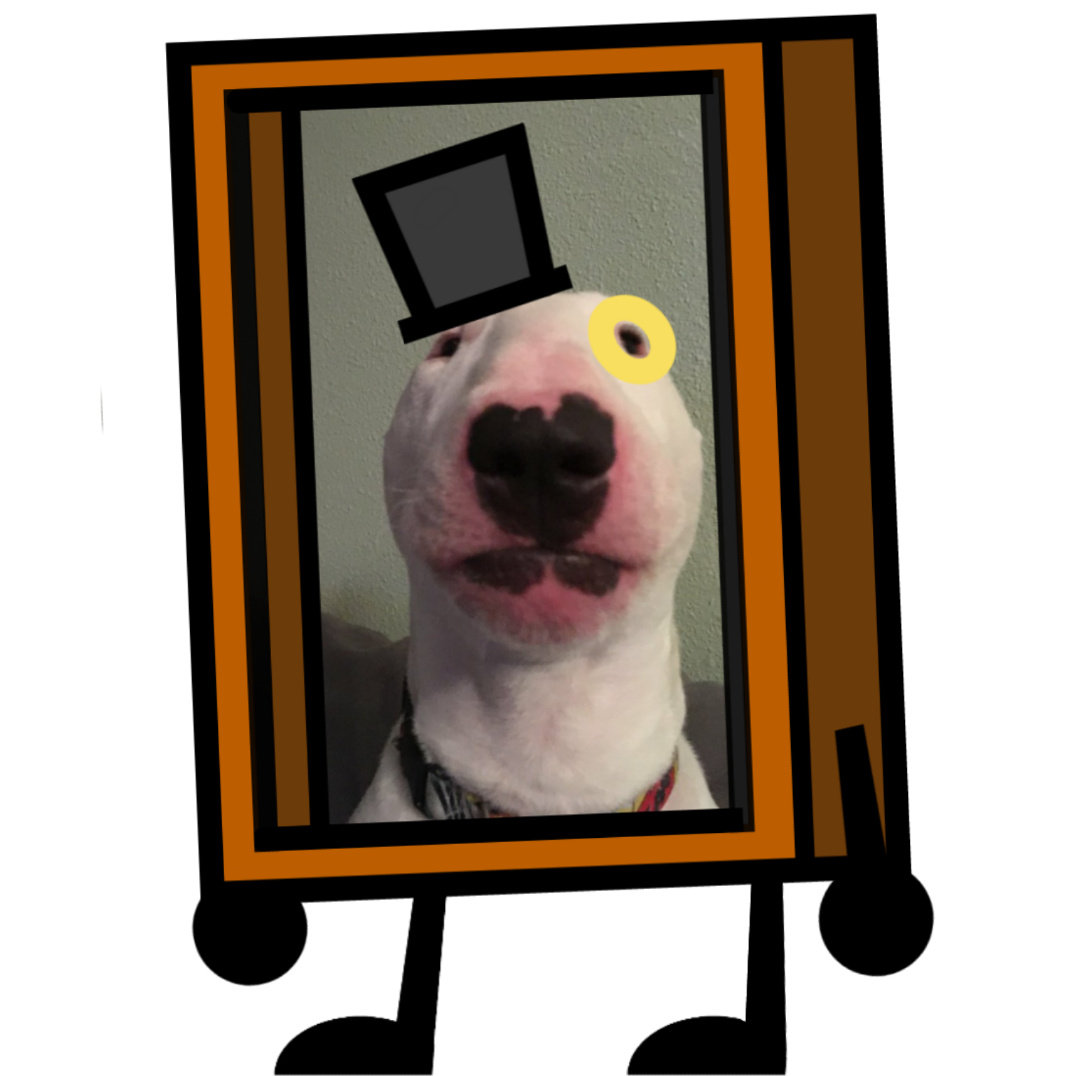 pix Nelson The Bull Terrier Edits fancy portrait of nelson the bull