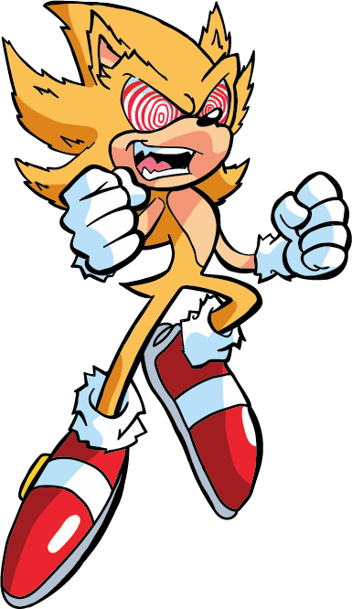 Fleetway Sonic Mania transparent background PNG clipart