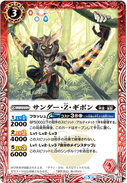Thunder-Z-Gibbon | Battle Spirits Wiki | Fandom