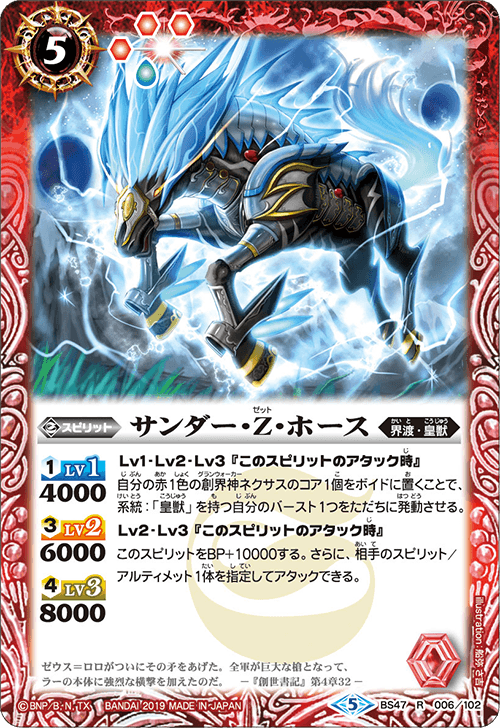 Thunder-Z-Horse | Battle Spirits Wiki | Fandom