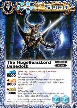 The HugeBeastLord Behedoth | Battle Spirits Wiki | Fandom The HugeBeastLord Behedoth | Battle Spirits Wiki | Fandom