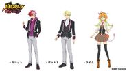 Main cast character models